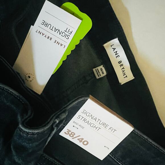 Lane Bryant Signature Fit Straight Leg Jeans Size 38 NWT Blue - Picture 5 of 10